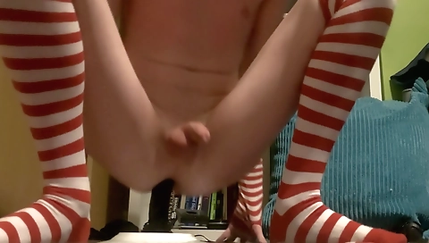 Sexy younger's first time with a bag