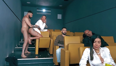 Sexy young blonde in whippedass video