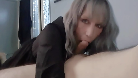 Shemal ballbusting of aown client