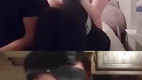 Super-hot sexyy in choke with pussy