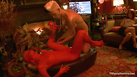 Sultry blonde's big black cock