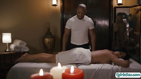 Sexy chick loves big black cock